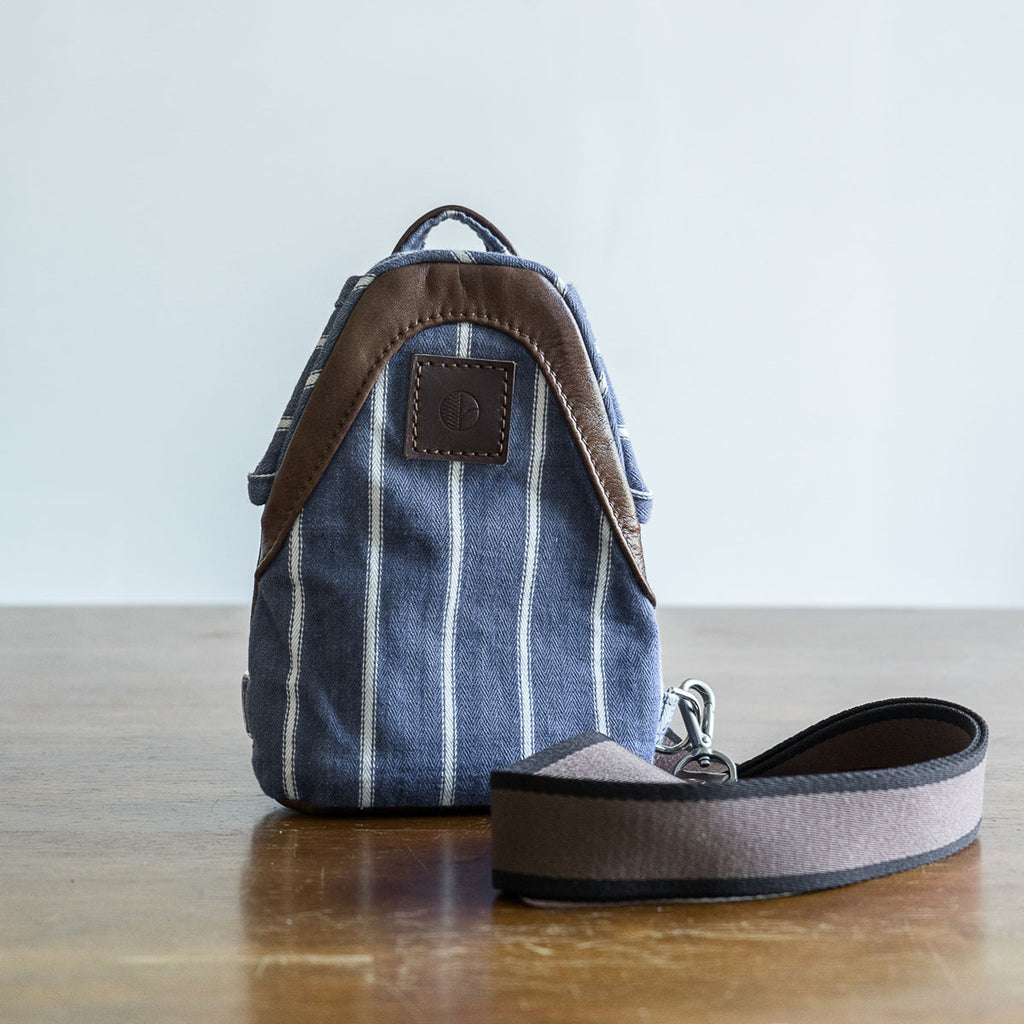 Mini Hayden 20 in Blue & White Stripes