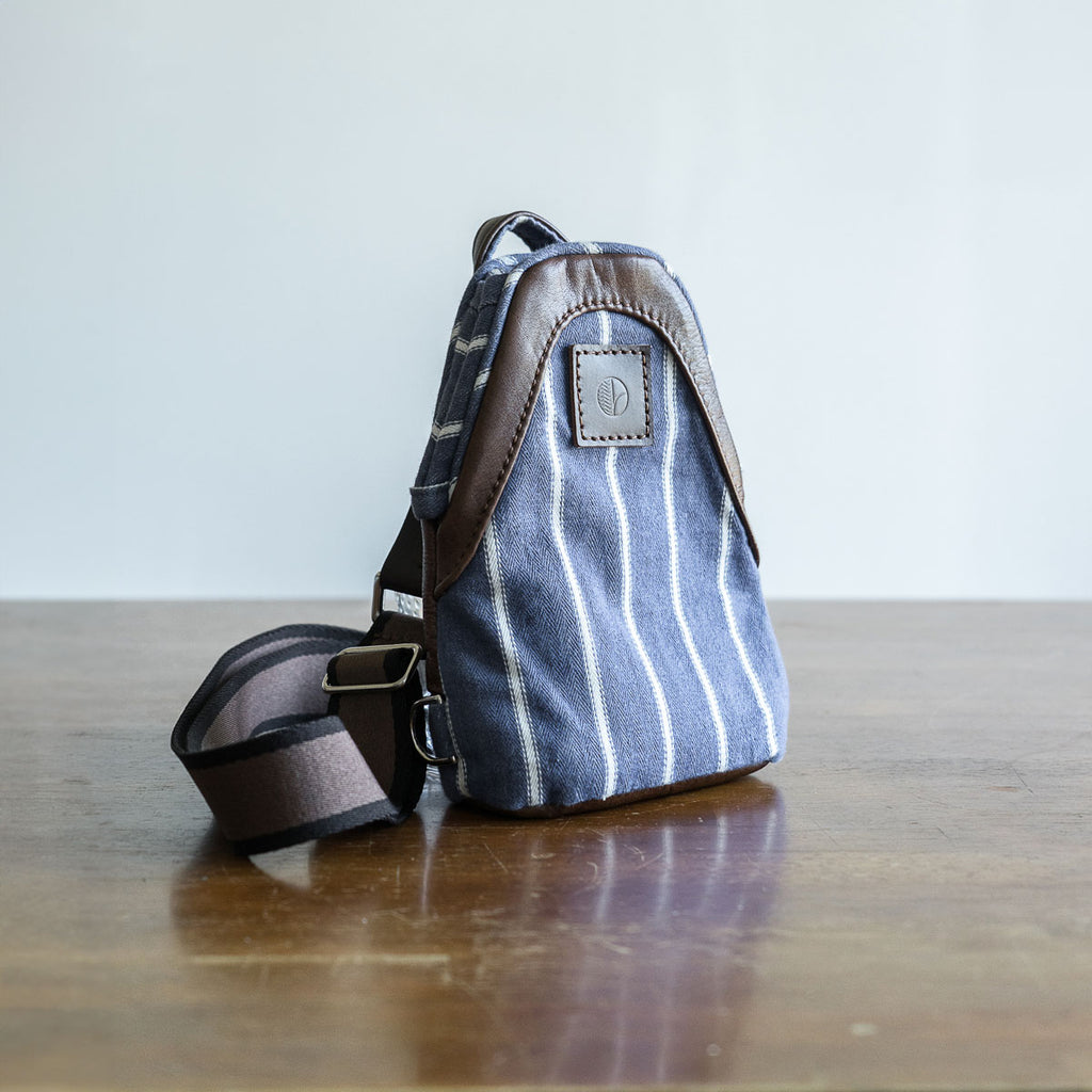 Mini Hayden 20 in Blue & White Stripes