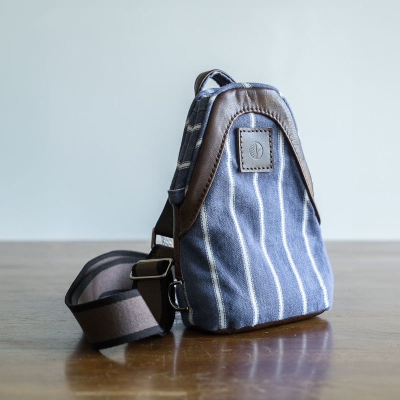 Mini Hayden 20 in Blue & White Stripes