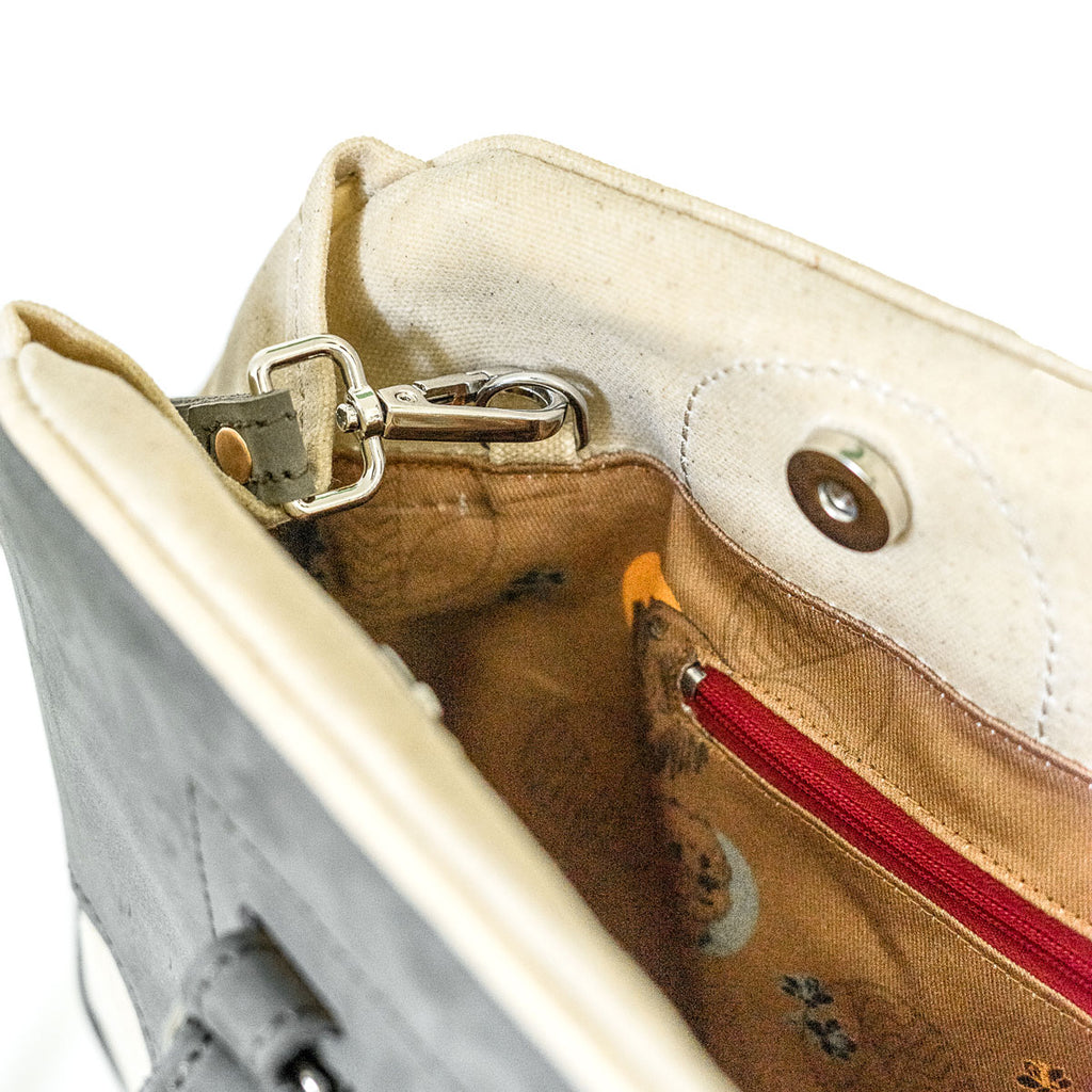 Holden Workbag Leather Drip in Nubuck Grey