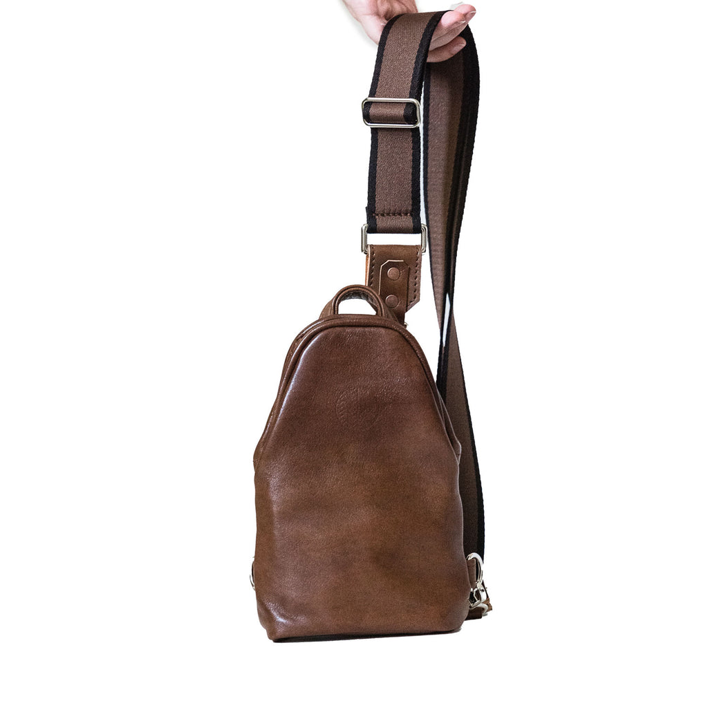 Mini Hayden 20 in Full Brown Leather