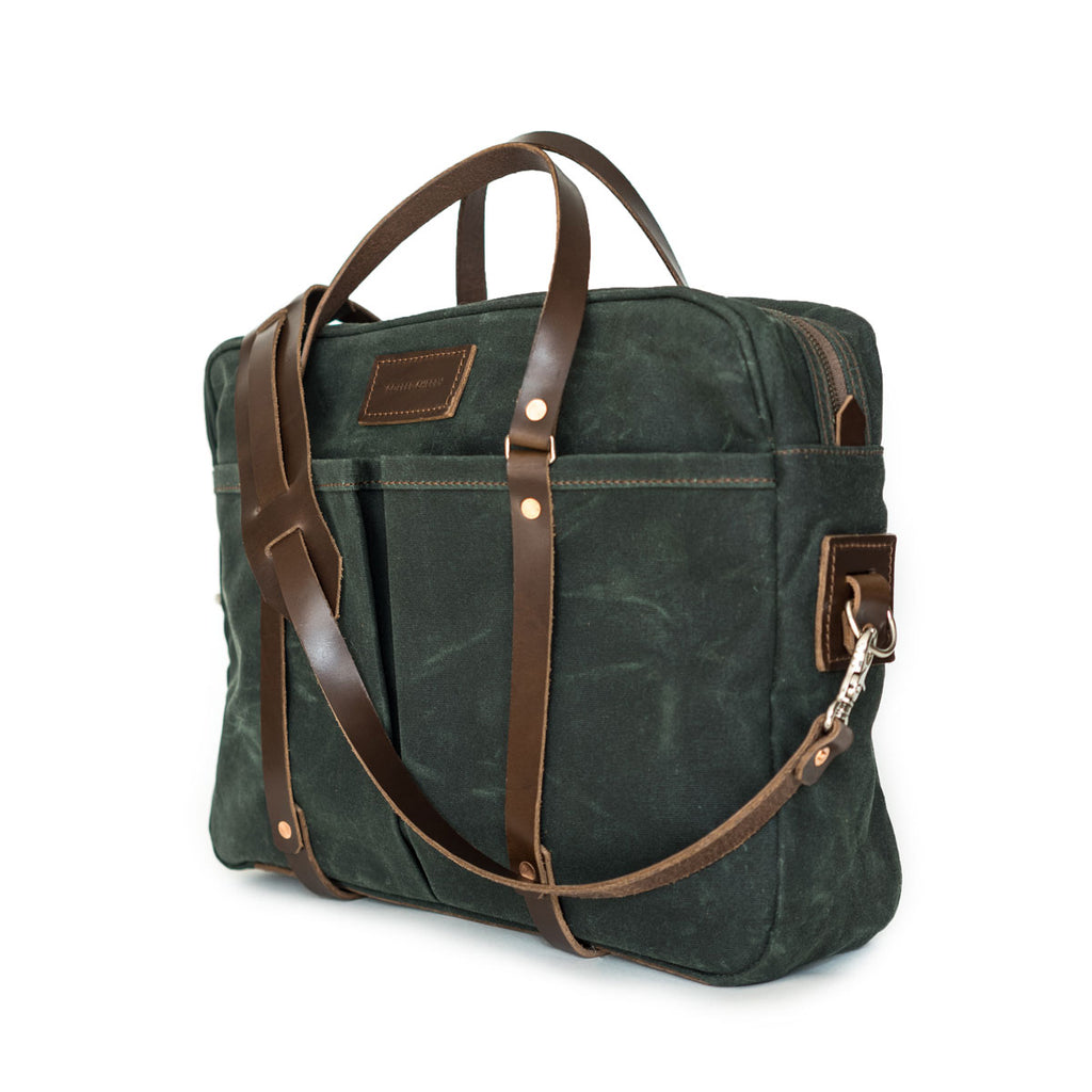 Berhart Briefcase in Deep Forest