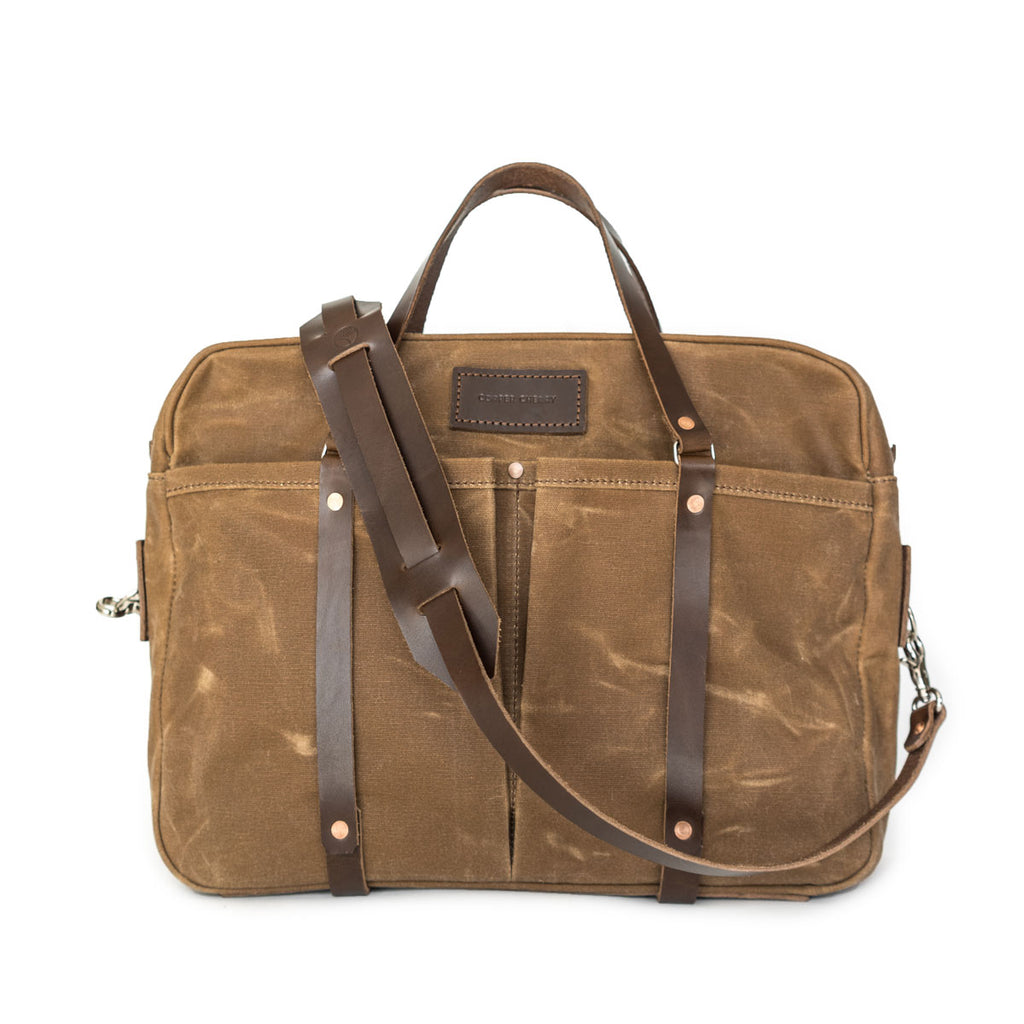 Berhart Briefcase in Brush Brown