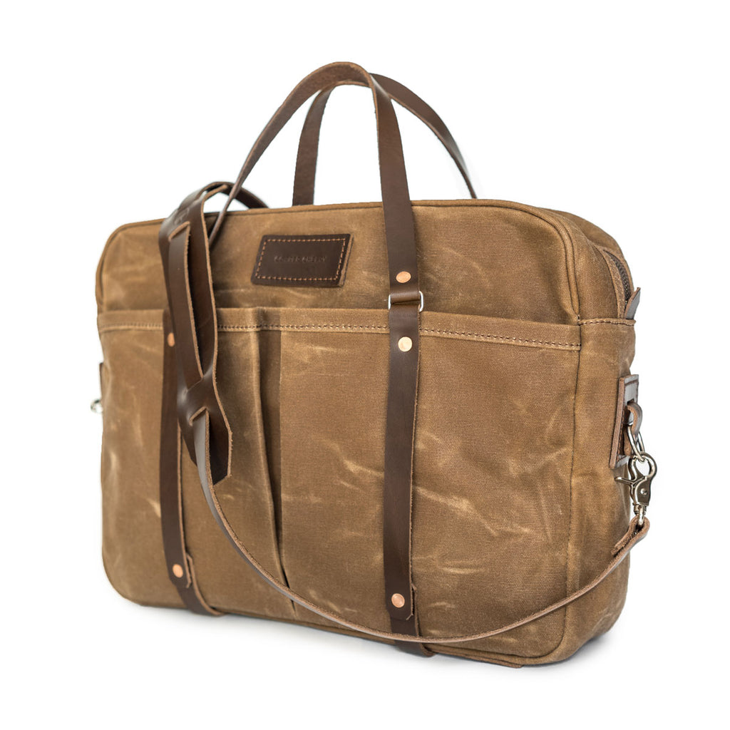 Berhart Briefcase in Brush Brown