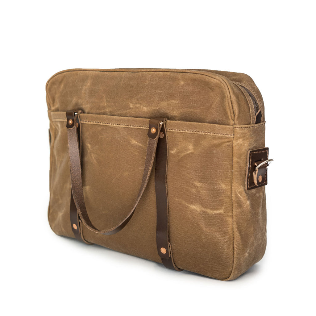 Berhart Briefcase in Brush Brown