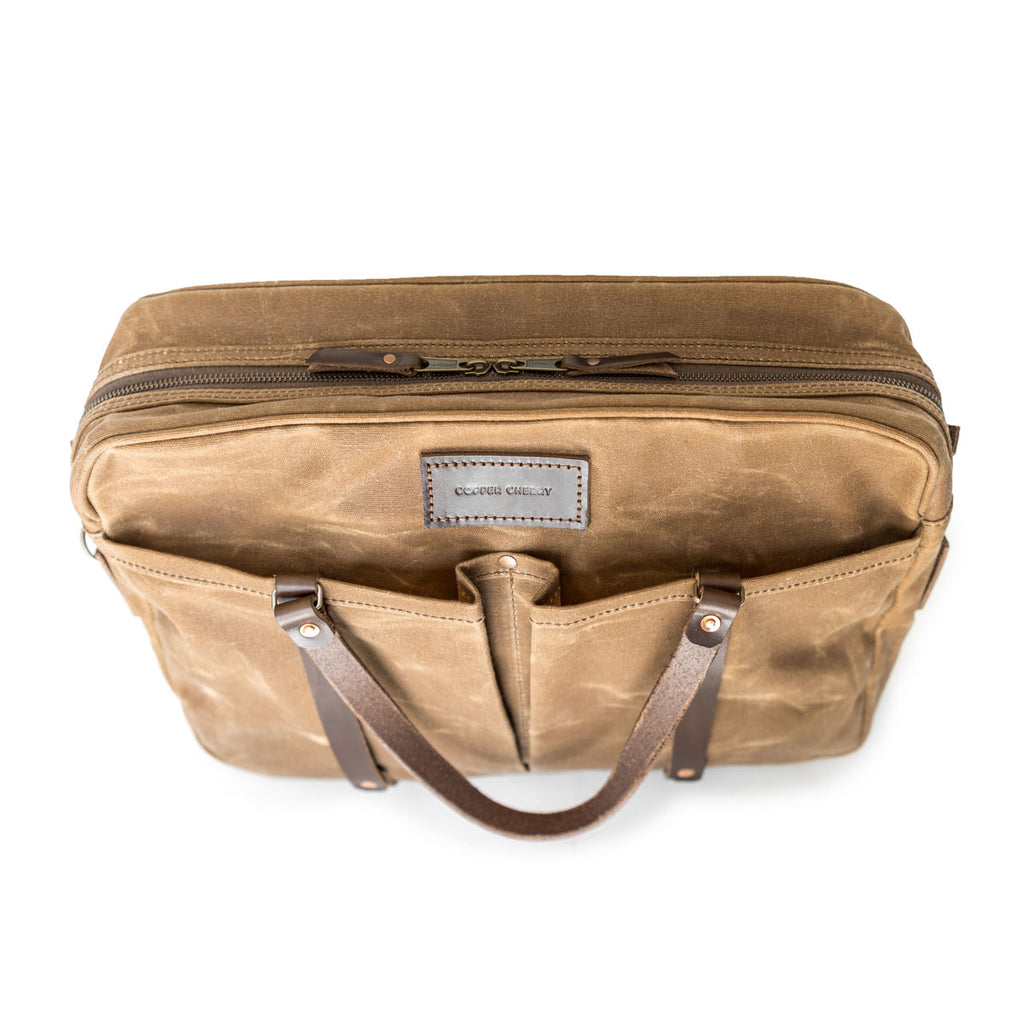 Berhart Briefcase in Brush Brown