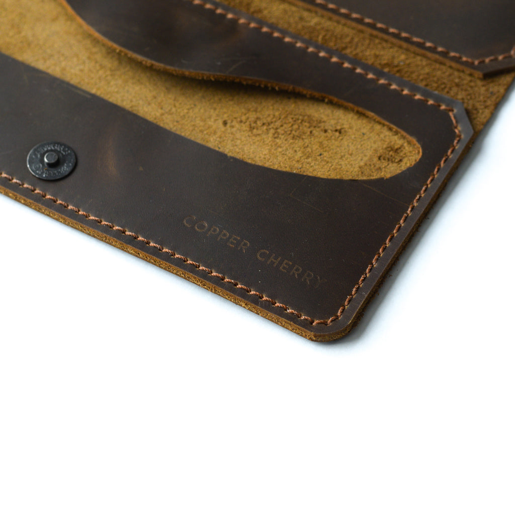 The Flat Wallet in Brown