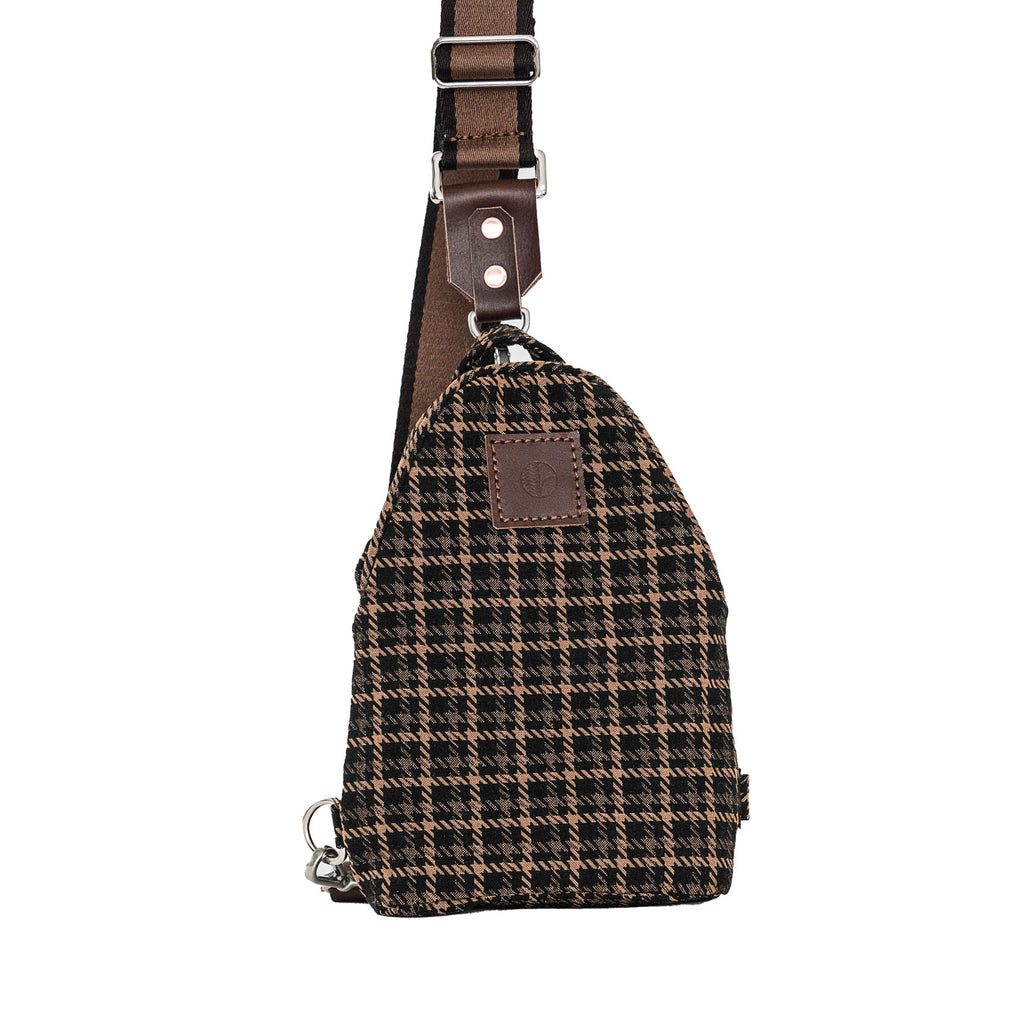 Mini Hayden 20 in Black and Brown Tartan