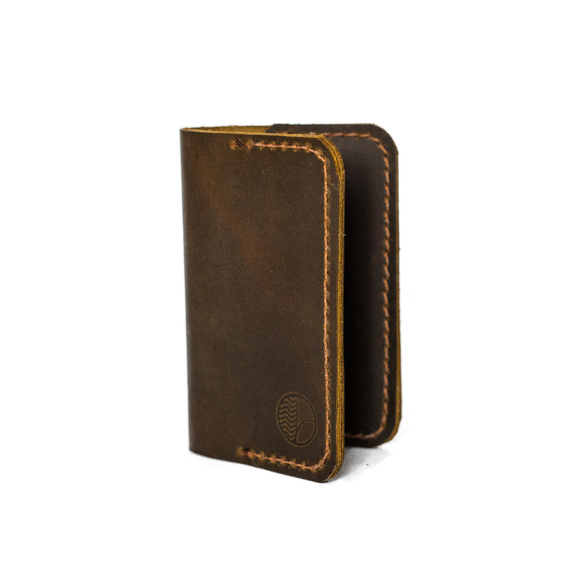 Card Book Wallet in Brown